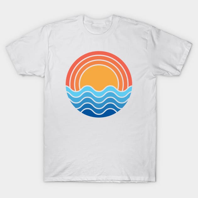 Sun and Ocean T-Shirt by dot.Dedi